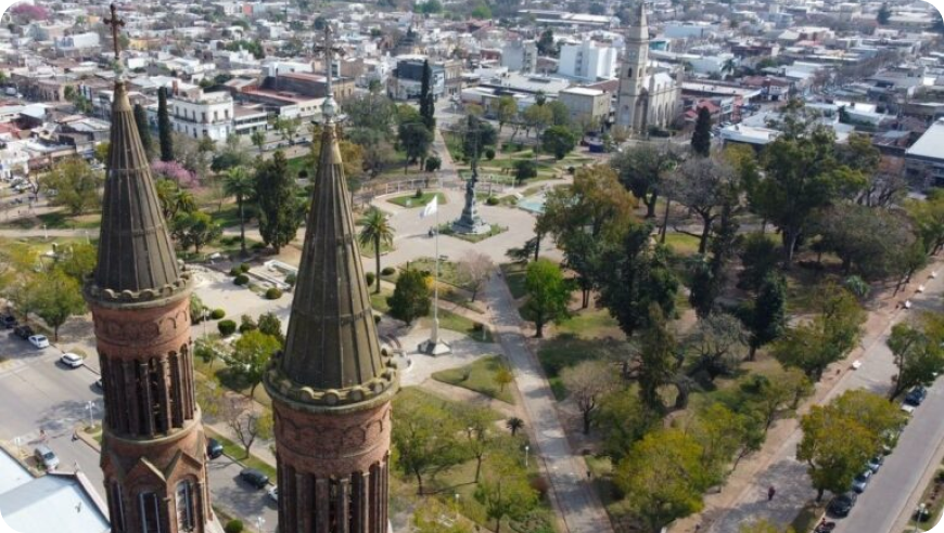 Plaza San Martín vista aérea
